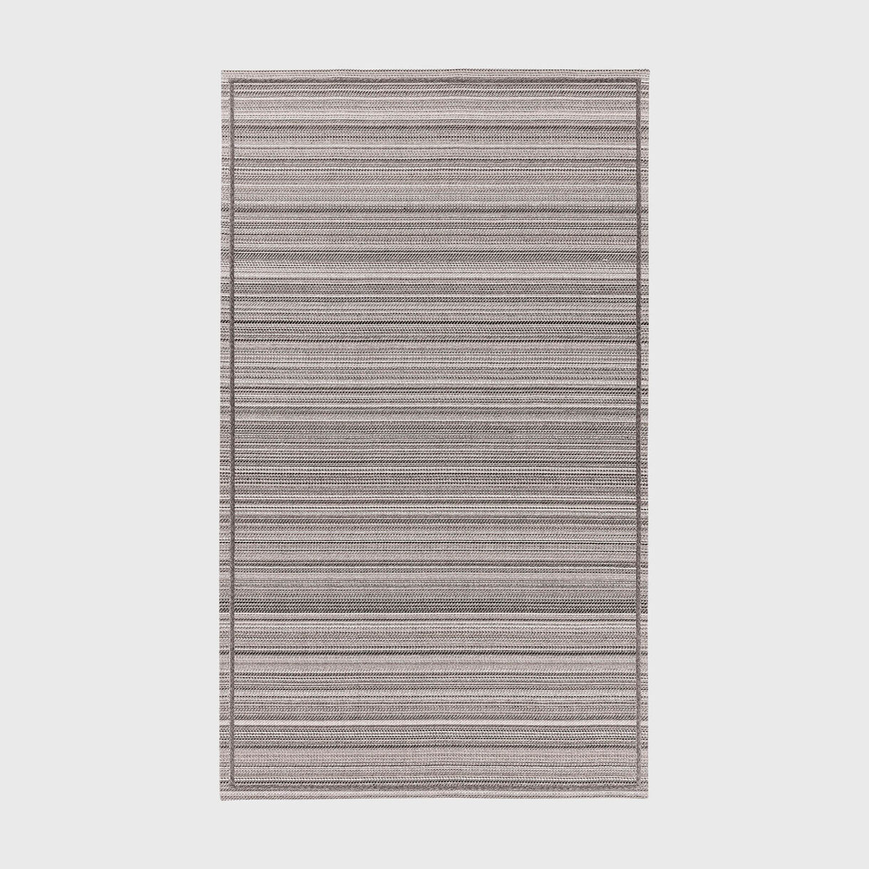 Fjord Stripes Rug, Charcoal